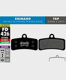 Galfer standard bike disc brake pads with metal backing plates, designed for reliable, quiet, and durable braking performance.