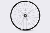 Crankbrothers Synthesis Alloy XCT 29-inch front wheel with black and grey finish, 6-bolt disc brake compatible, boost aluminum bike component