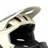 Bluegrass Vanguard Core helmet with white visor replacement accessory, large size, showing the helmet's front view and visor attachment