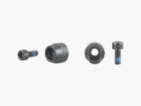 Black Trek Hyena V4 rear freehub axle nut washer kit, including components for hub motor assembly.