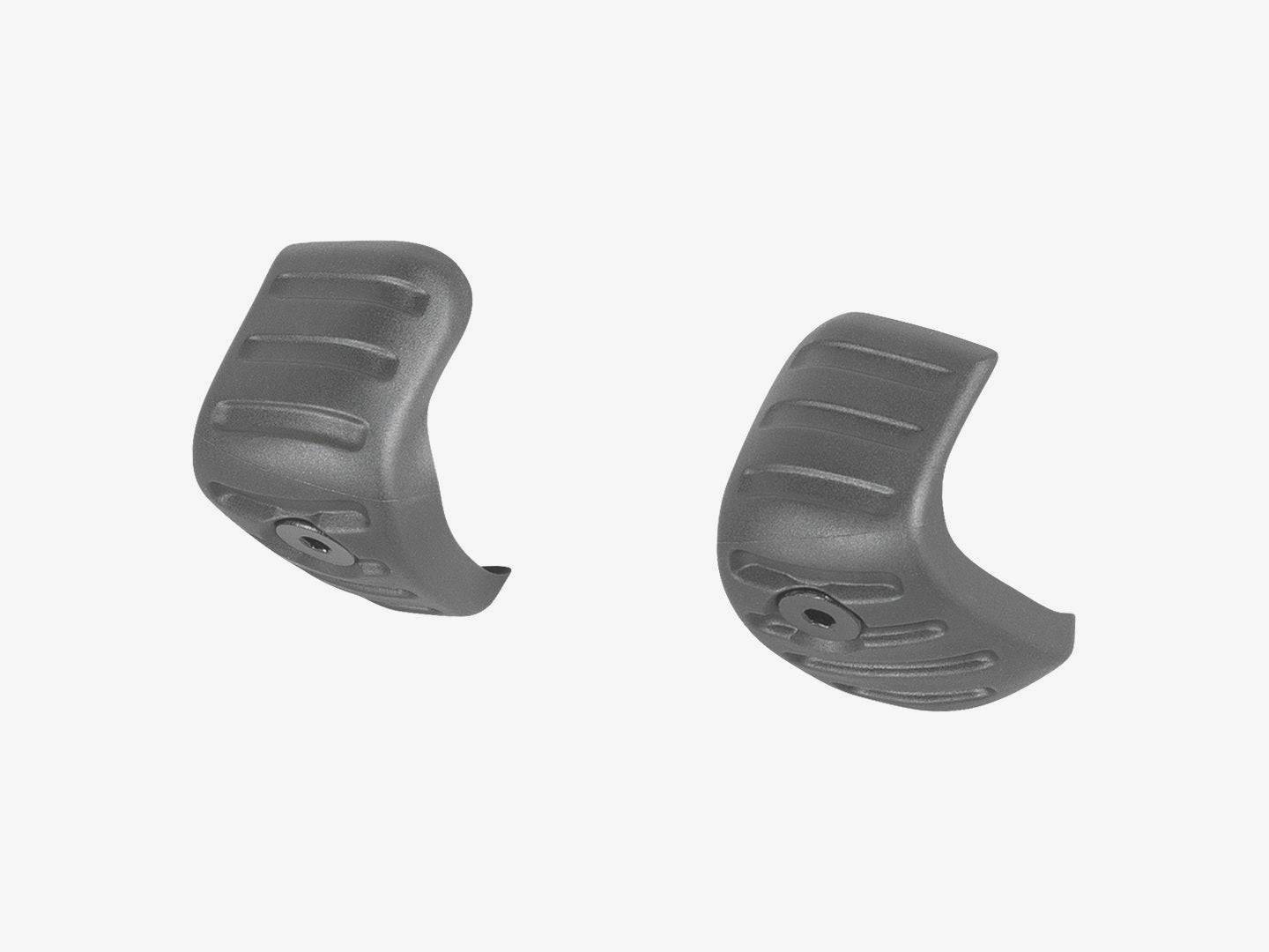 Trek 2023 Farley Alloy Rigid Fork Bumpers in black, protective bike fork guards attached to a bicycle's front fork.