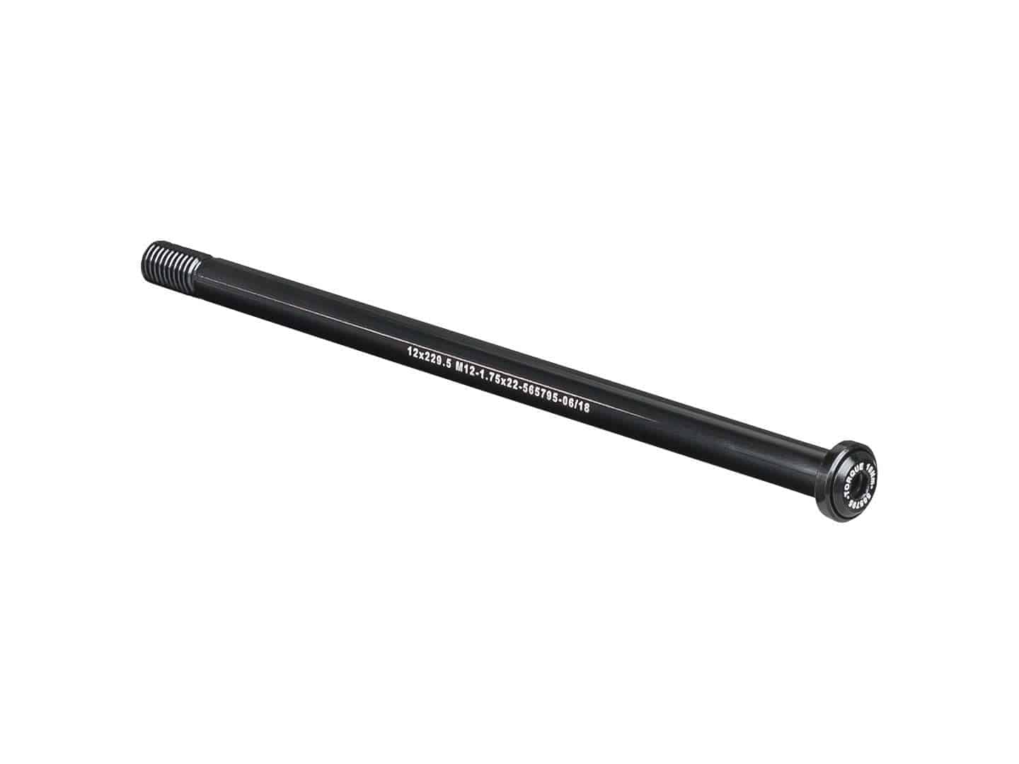 Bontrager Switch Lever Rear Thru-Axle 229.5mm in black for rear bicycle wheels, durable bike component part