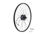 Bontrager 27.5-inch MTB wheel with 6-bolt disc brake mount, 32 spokes, tubeless-ready mountain bike component.