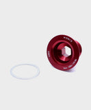 Race Face Cinch NDS M18 bolt and washer for 30mm cranksets, compatible with Next SL, SixC, Turbine, Atlas bike components.