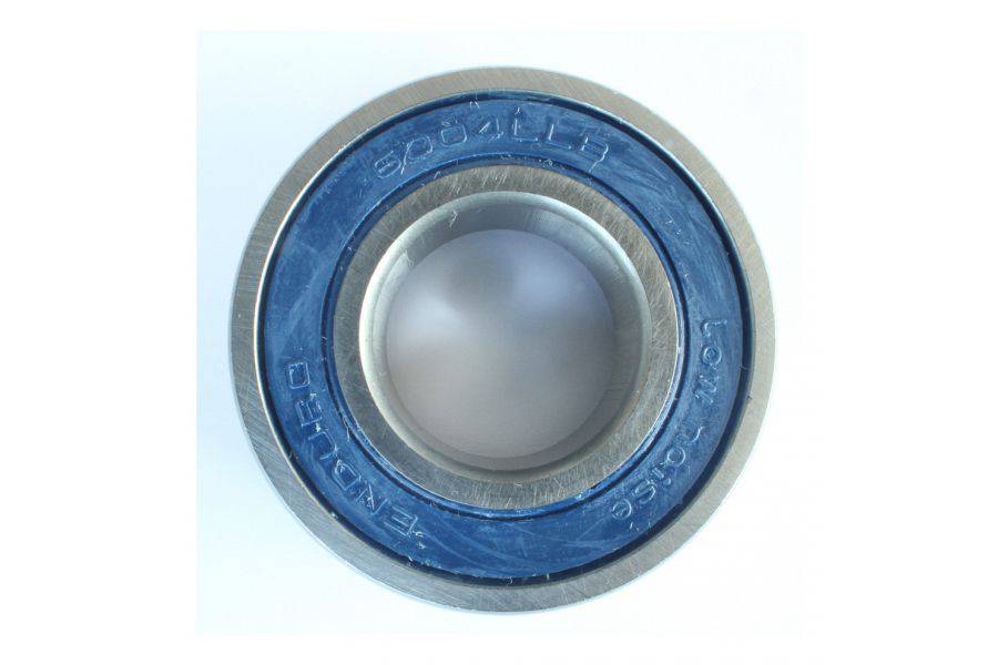 Enduro Bearings 6004 LLB ABEC 3 sealed cycling bearing with 12mm x 42mm x 20mm dimensions, showcasing the bearing's exterior and branding.