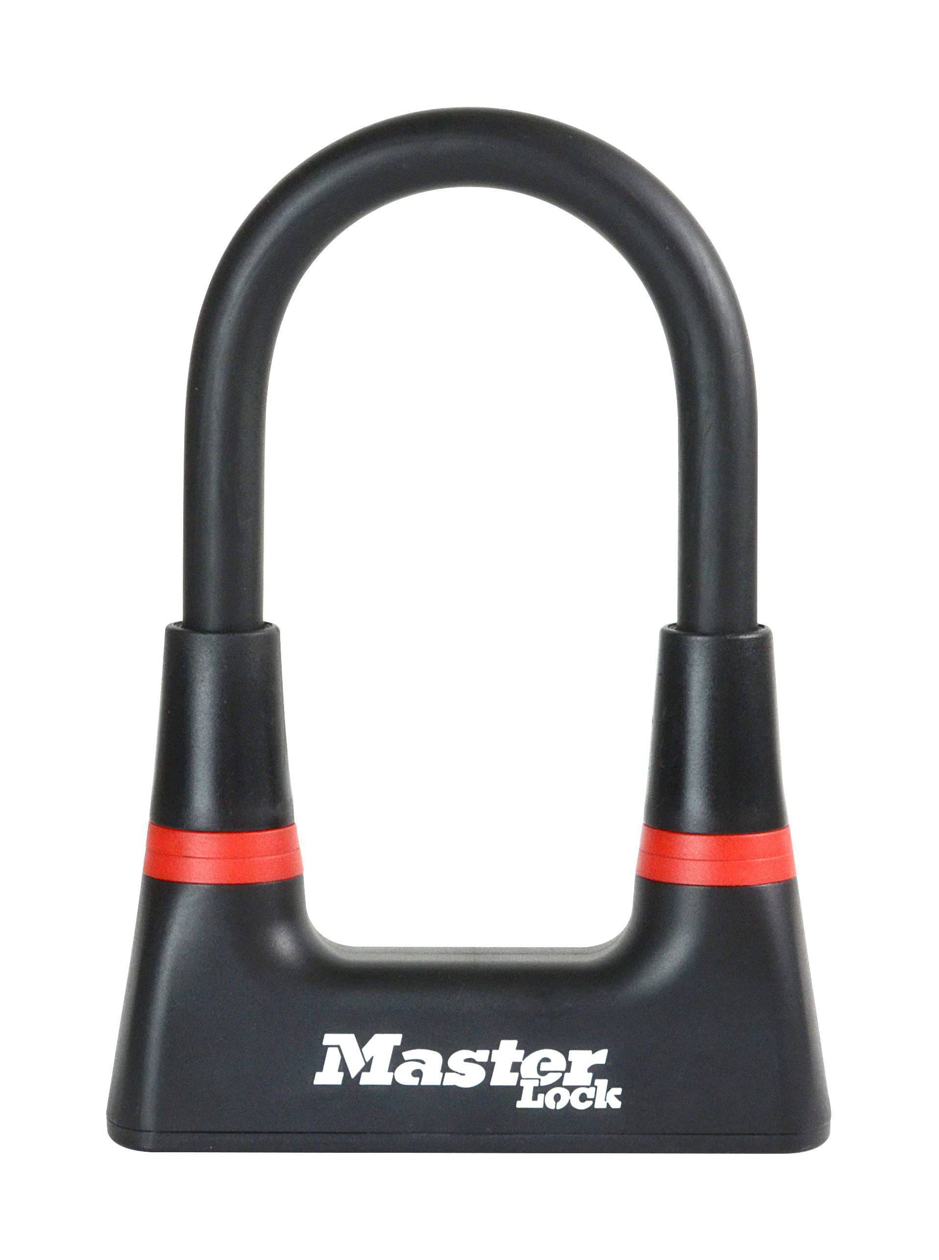 Master Lock 8278EURDPRO Mini U-Lock with disc key mechanism, 8x16cm bicycle security lock, accessory for bike security.