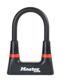 Master Lock 8278EURDPRO Mini U-Lock with disc key mechanism, 8x16cm bicycle security lock, accessory for bike security.