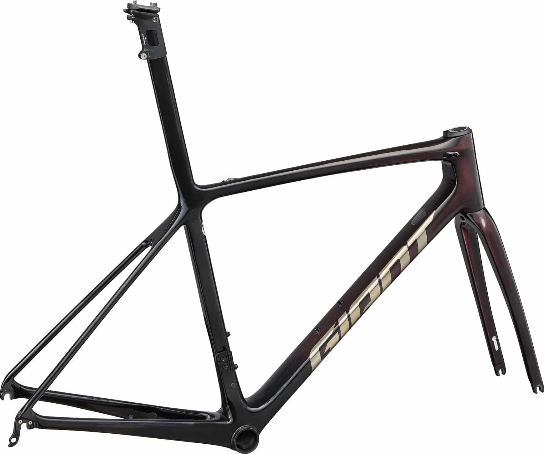 Giant TCR Advanced SL-FF road bike frameset with aerodynamic design and disc brake compatibility, shown in a sleek black finish.
