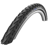 Schwalbe Land Cruiser K-Guard MTB and hybrid tire showing tread pattern and sidewall details for puncture resistance and durability.