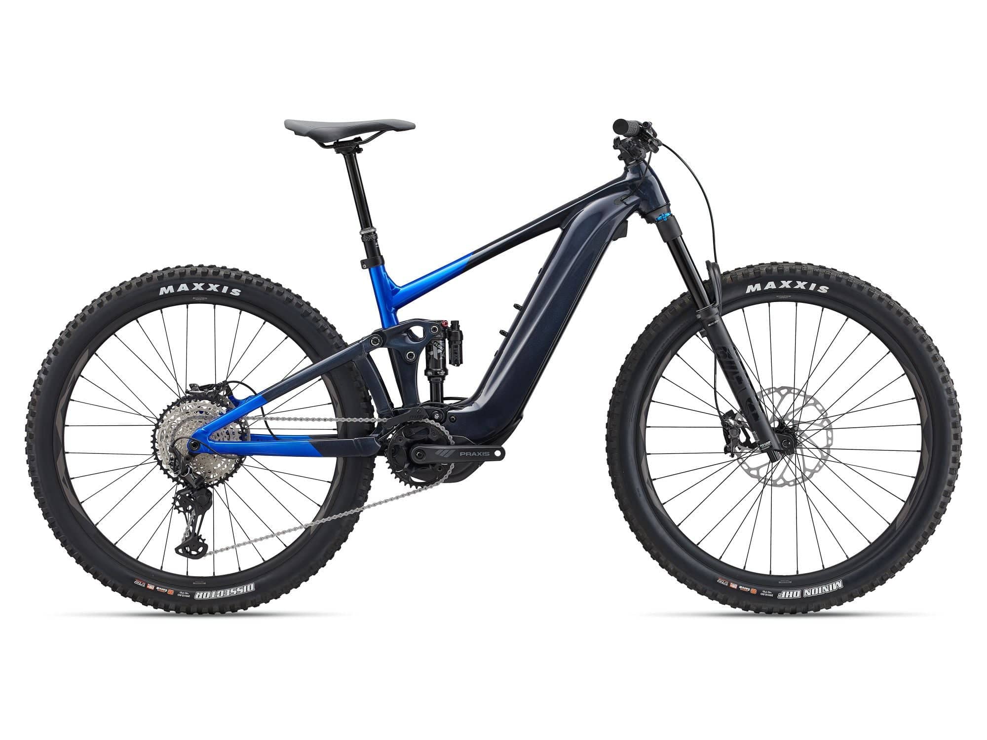 Giant Trance X E+ 1 2023 electric mountain bike with Shimano Deore XT drivetrain and full suspension for off-road riding