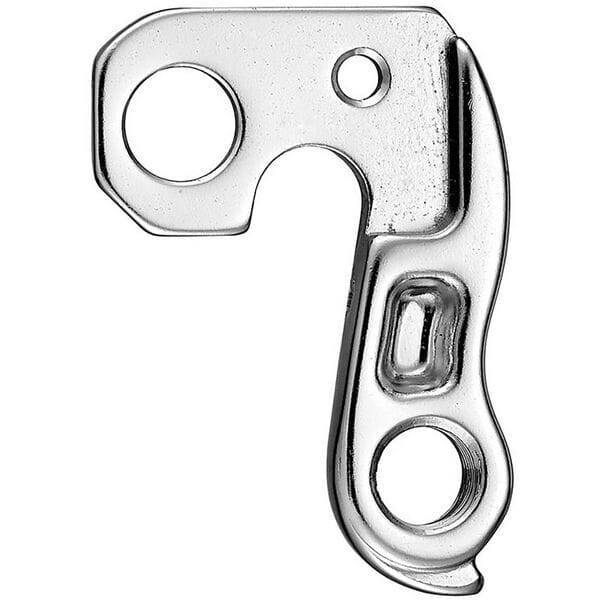 M Part gear hanger for bikes, durable bike frame protector, compatible with various bike brands, shown mounted on bicycle frame.