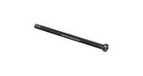 Black Bontrager Switch Lever Rear Thru-Axle, 229.5mm, for rear bike wheels, component part for bike maintenance.