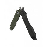 Topeak Power Lever Pro black multi-tool for bike chain and tire repairs, suitable for up to 13-speed bicycles, in a workshop setting.