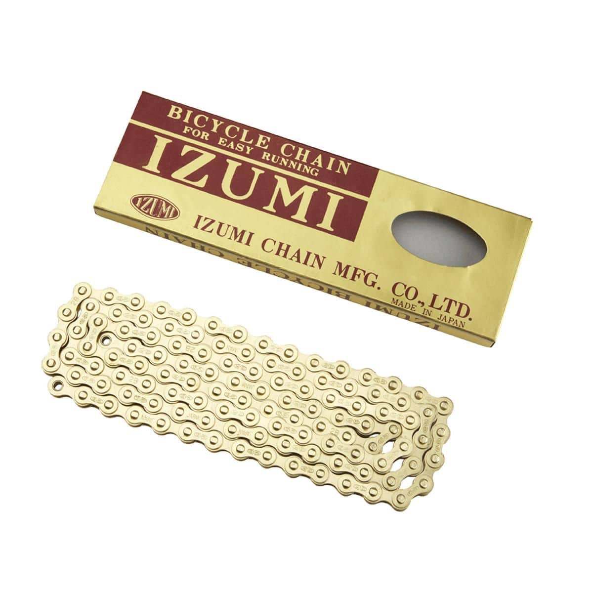 Izumi ES410 GP 1/2" X 1/18" Track Chain Gold: GOLD 1/2" X 1/8" | Swinnerton Cycles