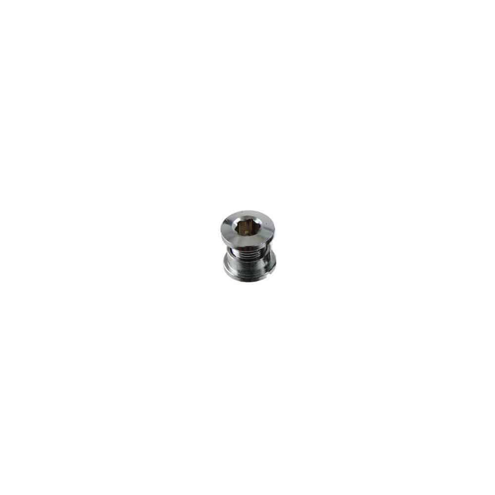 Miche Primato single chainring bolt and spare accessories for bike components, shown in a close-up image.