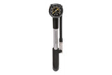 Topeak Pocket Shock DXG hand pump with pressure gauge for suspension forks and shocks, compact bike pump accessory