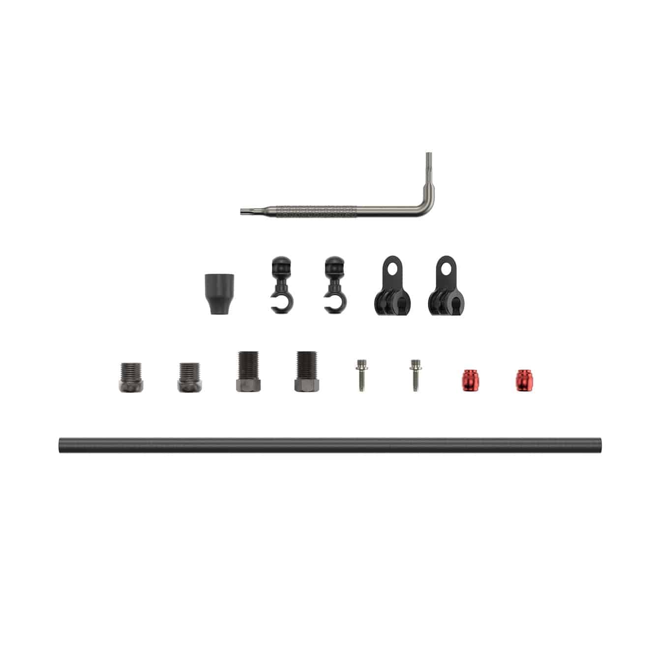 SRAM Spare - Disc Brake Hydraulic Hose Kit - Double Compression -2000mmblk-Avidcode/R,Elixir1/3,Juicy3,DB 1/3/8,Levelult/Tlm(B1),Level/T,Guide Re,G2 RE/RS/R,S9002P(Red,Force,Rival-2Petapaxs): BLACK 2000MM | Swinnerton Cycles