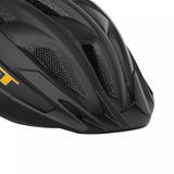 Black MET Crackerjack helmet visor, replacement sun protection accessory for cycling helmets, providing shade and glare reduction.