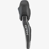 Shimano GRX ST-RX825 left hand 2-speed Di2 hydraulic STI lever for gravel cycling, shown with ergonomic design and hydraulic controls.