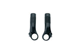 System EX forged alloy flat bar bike bar ends with anti-slip grip for enhanced control and durability.