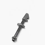 Black DT Swiss lightweight aluminum tubeless valve for 26-35mm deep rims, designed for bike wheel components.