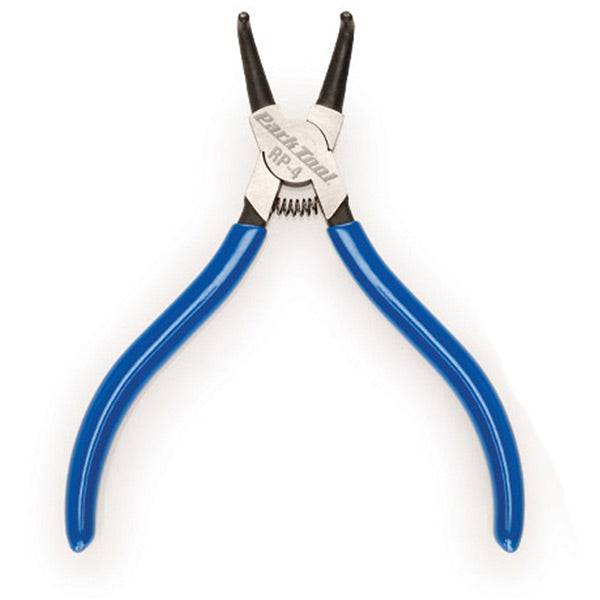 Park Tool RP-4 Snap Ring Pliers with 1.7mm bent tip for internal circlips, used in suspension and hydraulic systems workshop tools