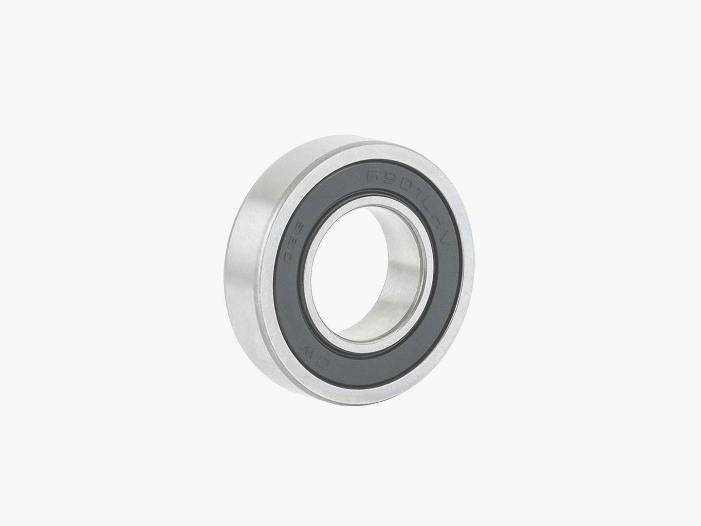 Bontrager 6901 LLH silver replacement bike hub bearing with 12x24x6mm dimensions for bike wheel components.