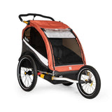 Burley Cub X bike trailer and stroller for e-bikes, all-terrain accessories with durable construction and versatile design.