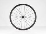 Bontrager Aeolus Elite 35 TLR disc road wheels with tubeless-ready carbon aerodynamic design.