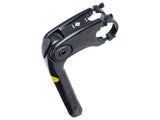 Bontrager Blendr adjustable quill stem for threaded forks with 64° angle, showing the stem with attachment points and angle mechanism.