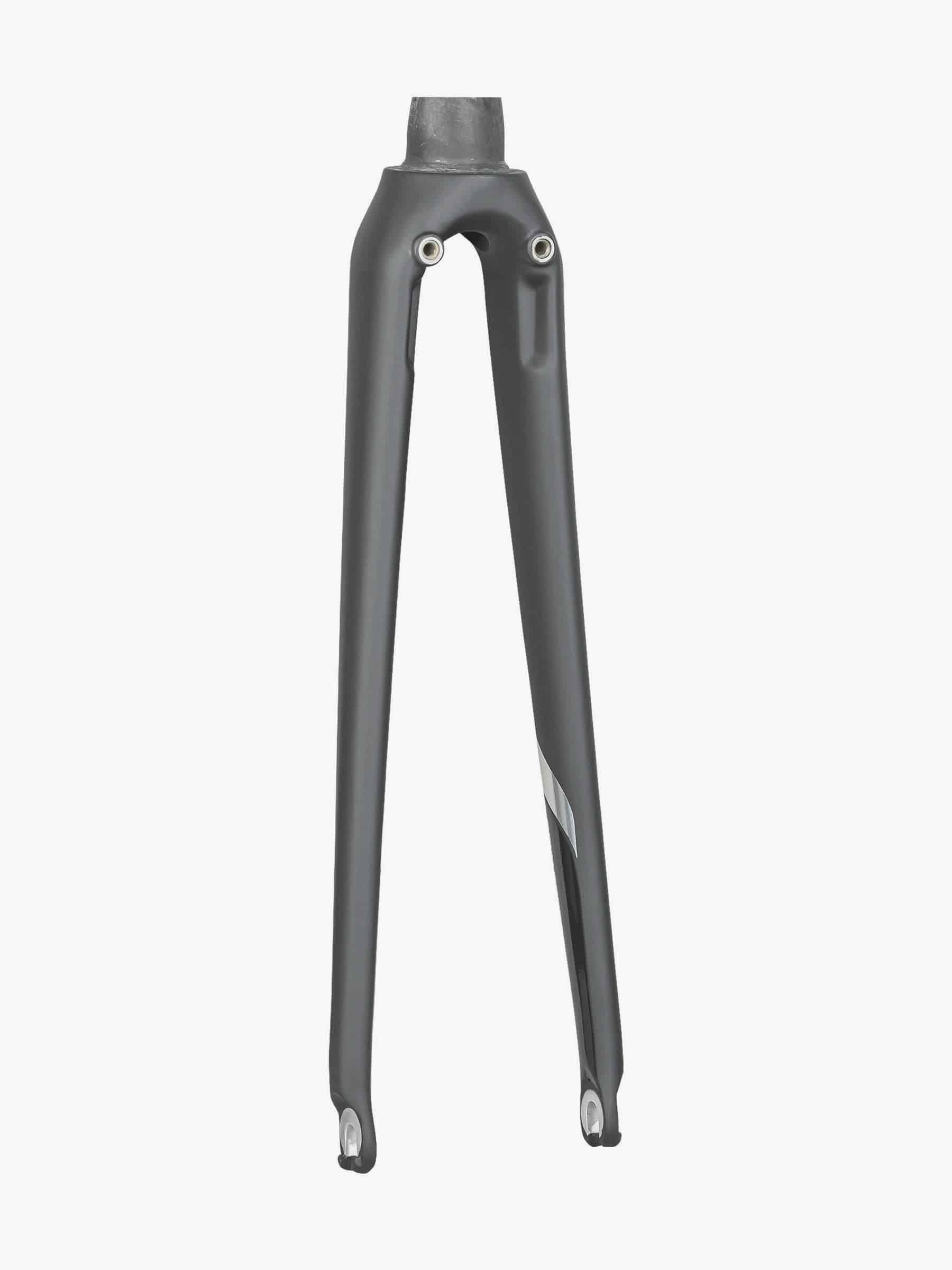 Trek Emonda ALR 700C road bike fork, lightweight aluminum components for precise steering and stability.
