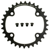 Campagnolo Chorus 12x road bike chainring with 4-arm design, lightweight components for smooth shifting performance.