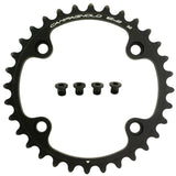 Campagnolo Chorus 12x chainring for road bike with 4-arm design, smooth shifting, and high-quality components.