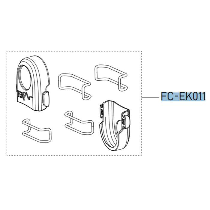 Campagnolo Ekar crank boots for bike maintenance, genuine spare components, and accessories for bicycle crank protection and upkeep.