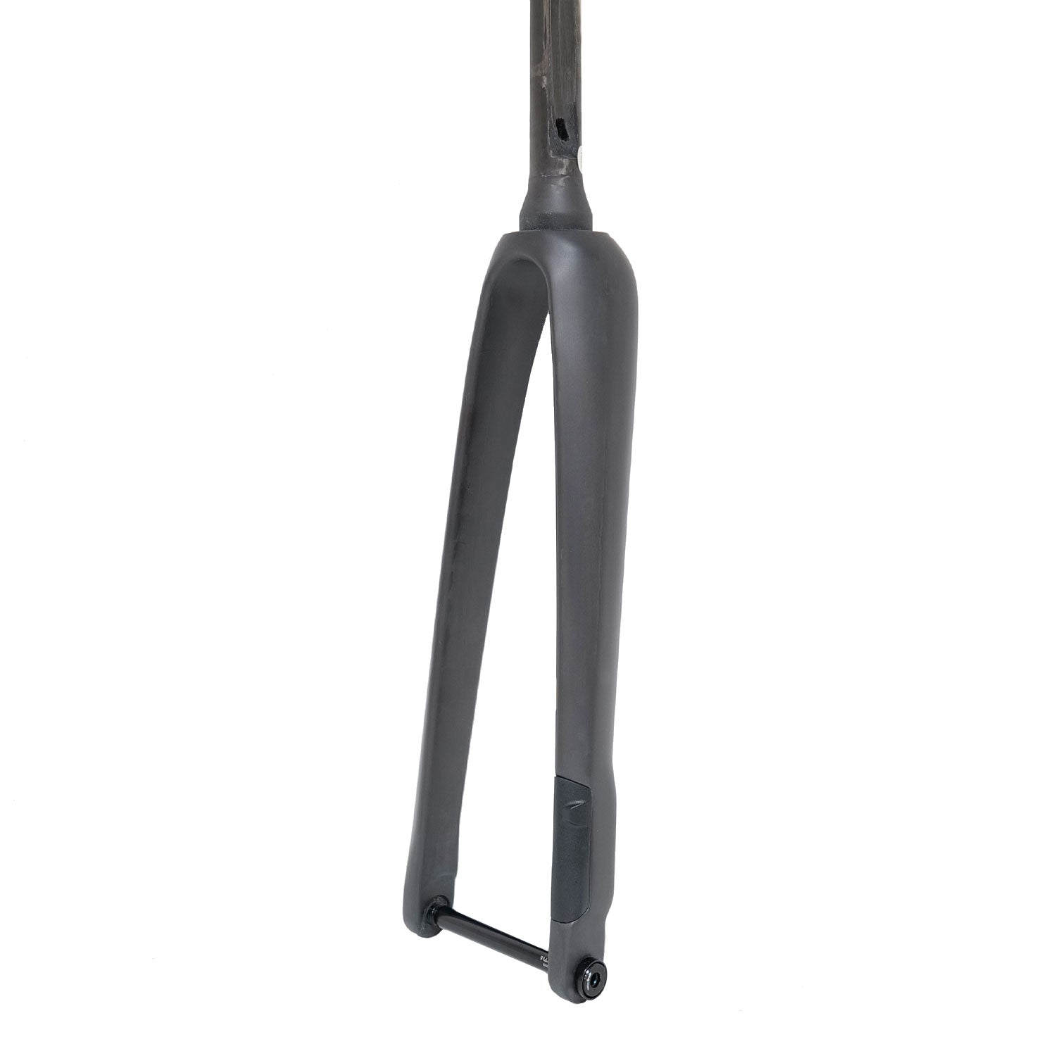 Columbus Futura Trefoil 1 1/2 tapered fork in raw unpainted finish with flat mount disc brake compatibility, component for bicycles.