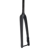 Columbus Futura Trefoil 1 1/2 tapered fork in raw unpainted finish with flat mount disc brake compatibility, component for bicycles.