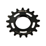 Halo Track Sprockets 1/8" fixed gear track cog made of CNC machined Cr-Mo steel, designed for precise cycling performance.