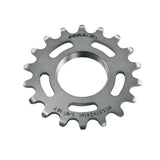 Halo Track Sprockets 1/8" fixed gear track cog made of CNC machined Cr-Mo steel, designed for high-performance cycling components.