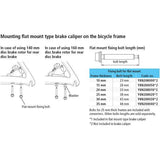 Shimano Flat Mount caliper fixing bolt C, 38mm length, for 25mm frame, component spare part for bicycle brake system