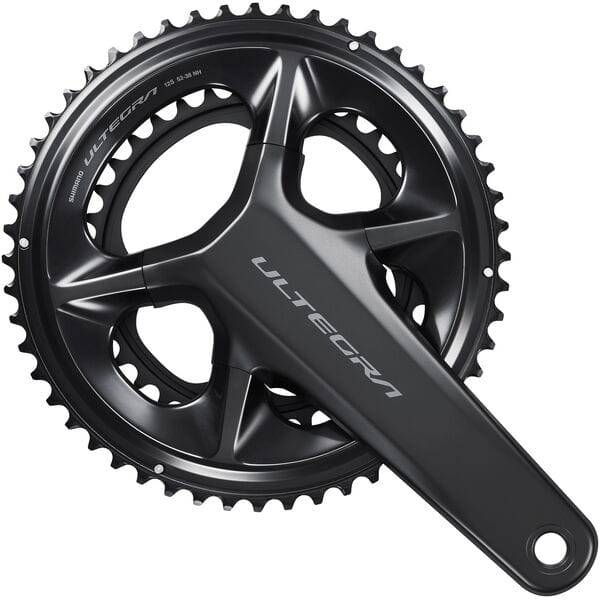 Shimano Ultegra FC-R8100 12-speed double chainset cranks with HollowTech II technology for road bikes.