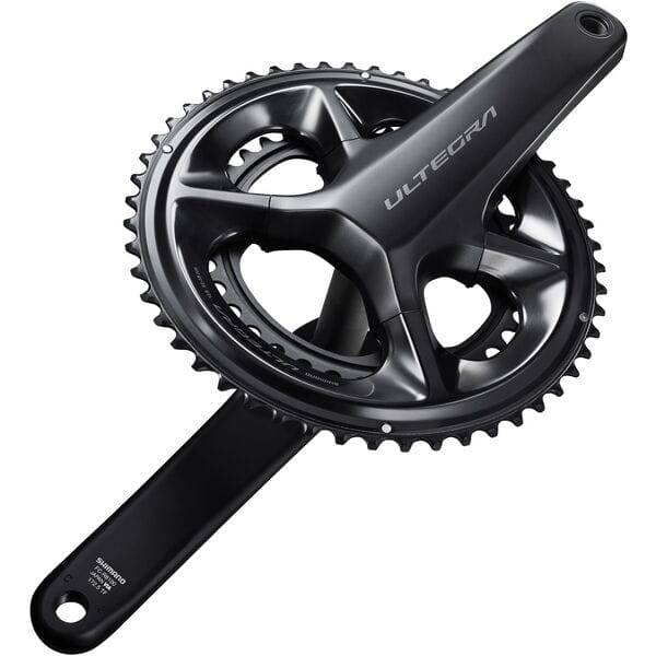 Shimano Ultegra FC-R8100 12-speed double chainset cranks with HollowTech II technology for road bikes.