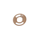 Fox FLOAT DPX2 port selector valve shock spare part, laser-ablated metal component for mountain bike suspension.