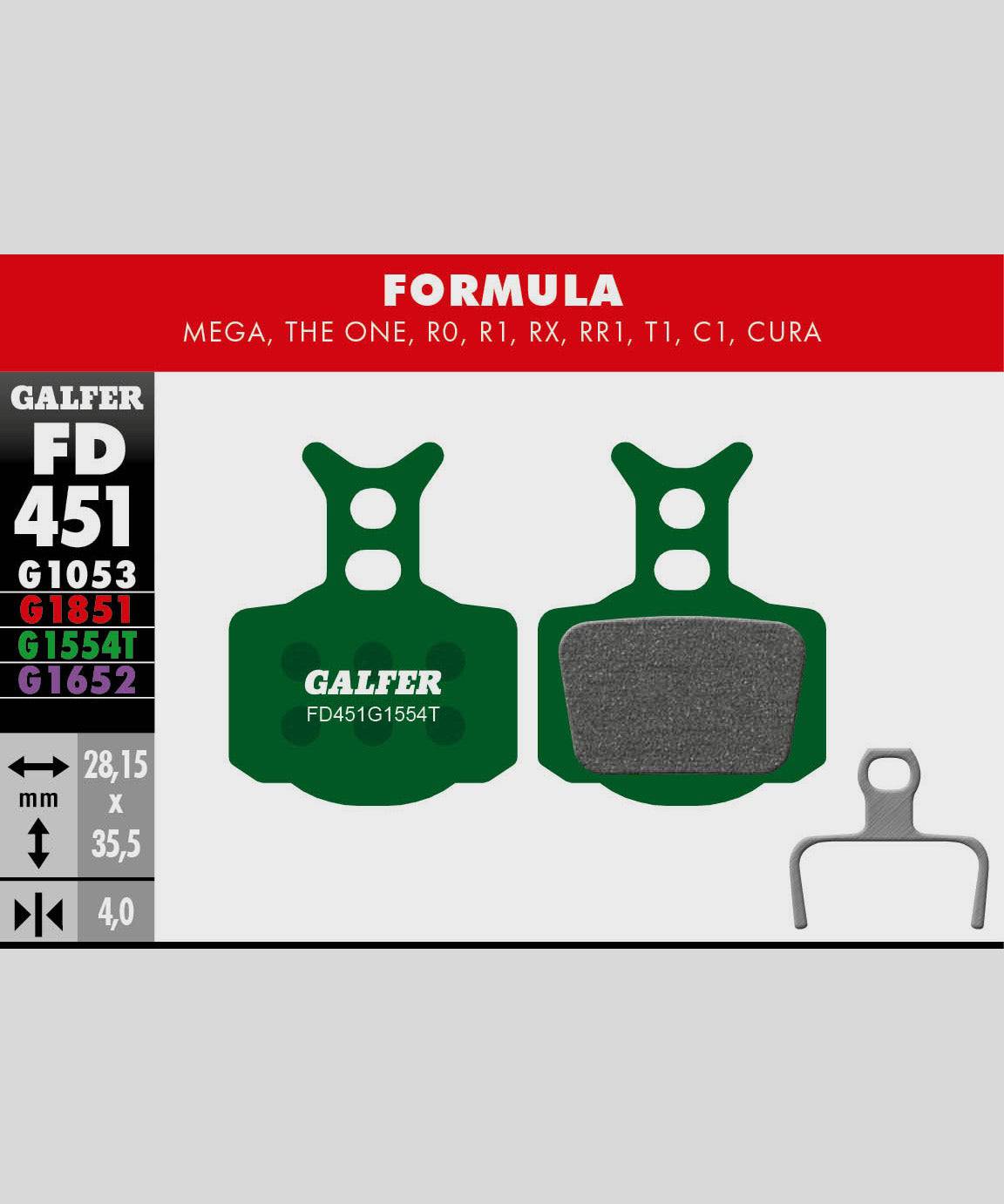 Galfer Pro bike disc brake pads for downhill and enduro racing, high-performance components with metal backing and friction material
