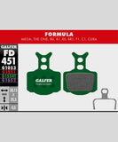 Galfer Pro bike disc brake pads for downhill and enduro racing, high-performance components with metal backing and friction material