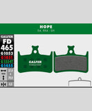 Galfer Pro bike disc brake pads for downhill and enduro racing, showing high-performance brake components for mountain biking.