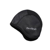 Black DexShell windproof skull cap, breathable and stretchable helmet-compatible headwear, ideal for outdoor activities and cold weather.