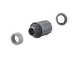 Black Bontrager DC-3248 10/11-speed Shimano freehub body compatible with 148mm OLD bike hubs, component for wheel drivetrain.