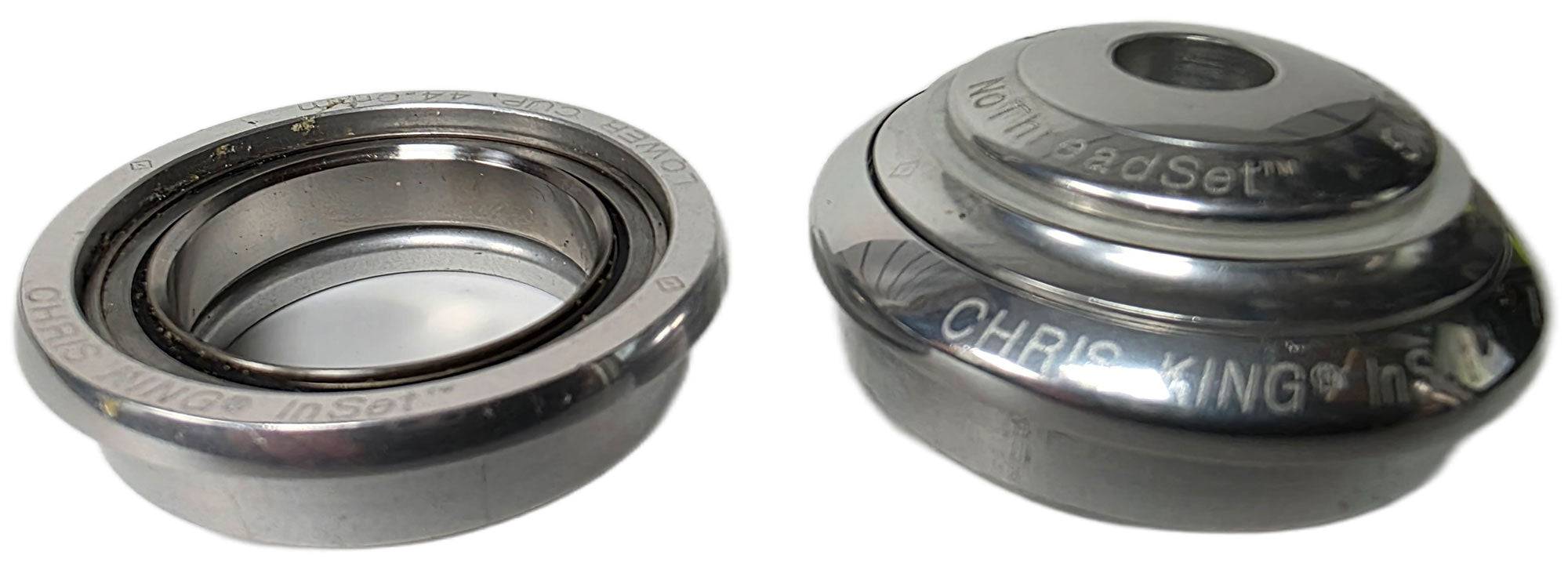 Chris King - Headset - InSet 1 - Silver - ZS44/ZS44 - No Crown Race | Swinnerton Cycles