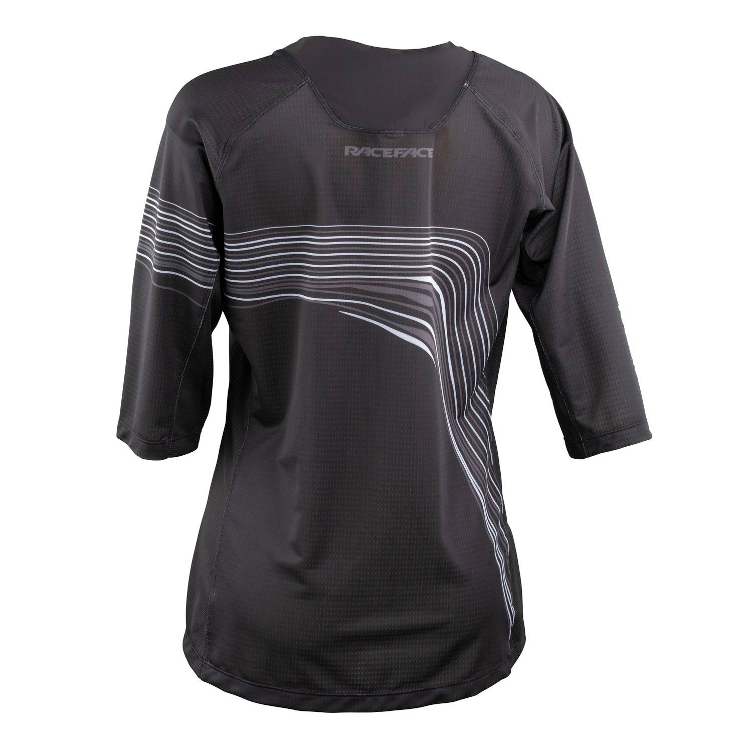 Race Face Khyber Women's ¾ Sleeve MTB jersey, breathable downhill mountain biking shirt with lightweight, moisture-wicking fabric.