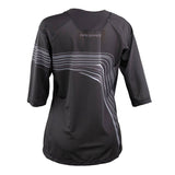 Race Face Khyber Women's ¾ Sleeve MTB jersey, breathable downhill mountain biking shirt with lightweight, moisture-wicking fabric.